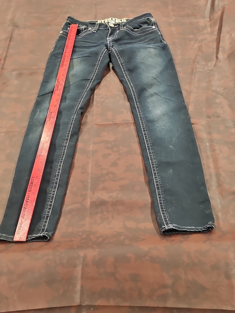V Blue Hydraulic Bailey Super Skinny Jeans Size 3/4 - Picture 5 of 8